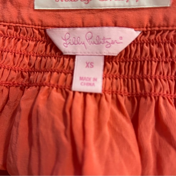 LILLY PULITZER “Elsa” Silk Top in Cheeky Melon - Picture 11 of 11
